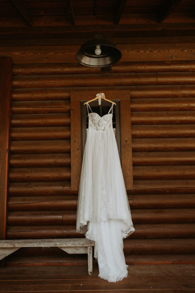 Elegant backyard wedding dress