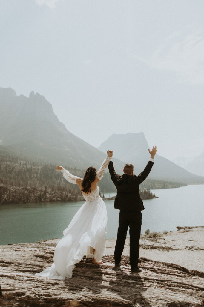 An Intimate Glacier Park Elopement with the Prettiest Backyard Details
