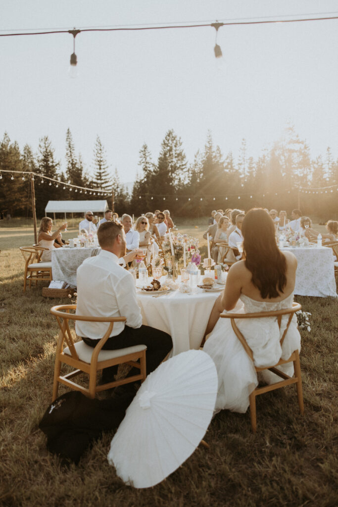 bride and groom at their dream wedding day