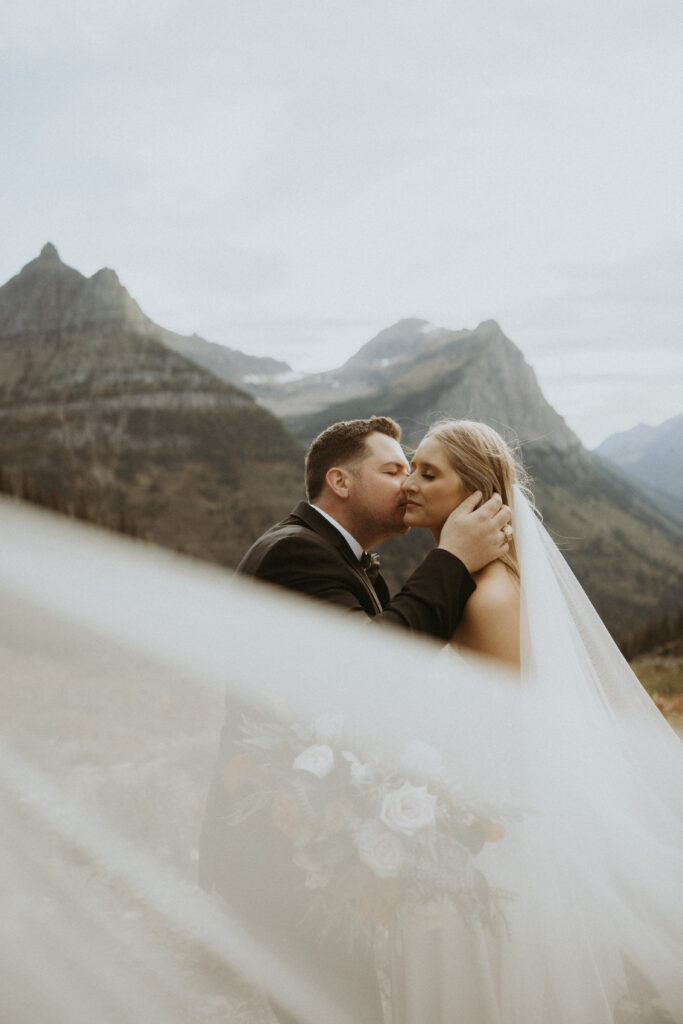 Bride and groom at their dream bridal portraits