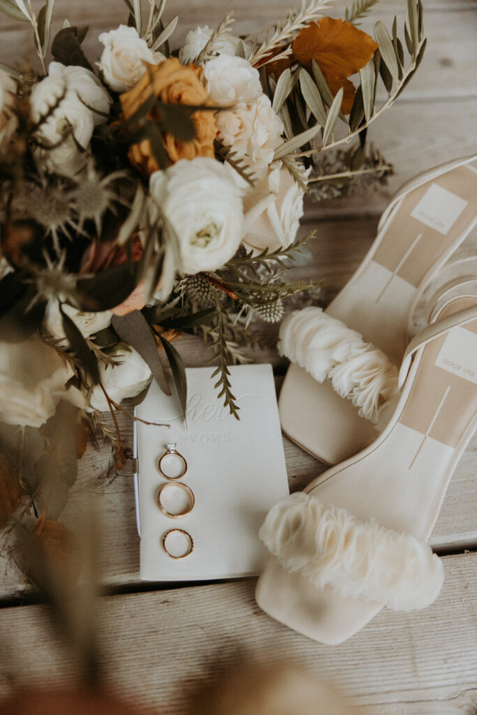 Cute picture of the shoes, the bride wore for her ceremony