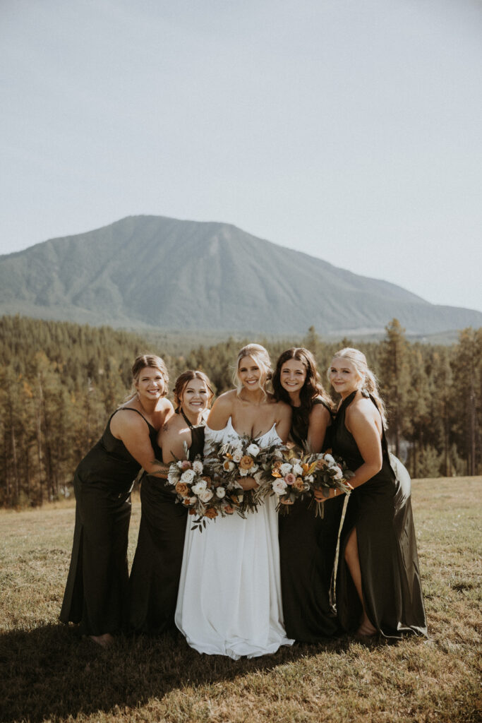 Bride and her friends before heading to the ceremony