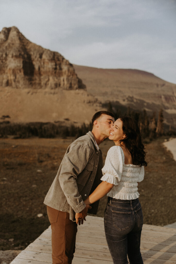 golden hour photoshoot in logan pass