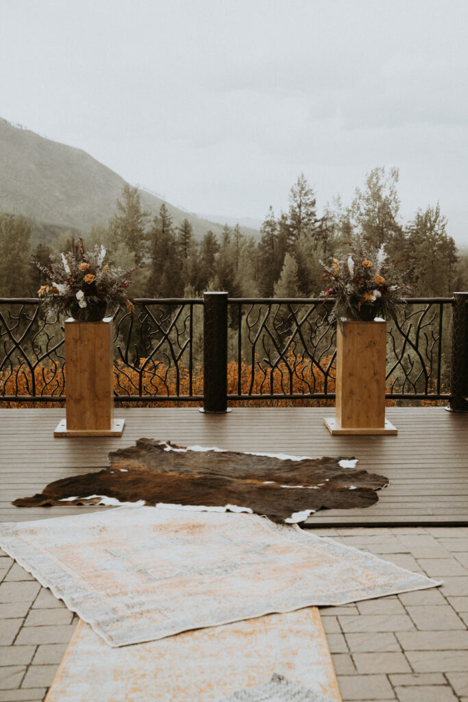 beautiful ceremony location in montana