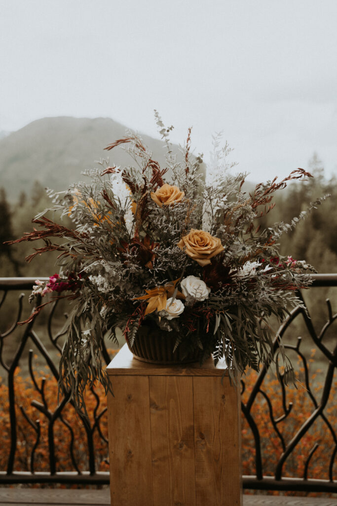 stunning florals at the ceremony