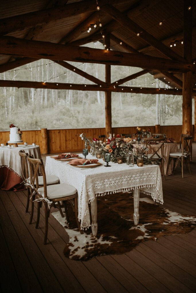 cute decor for the montana wedding