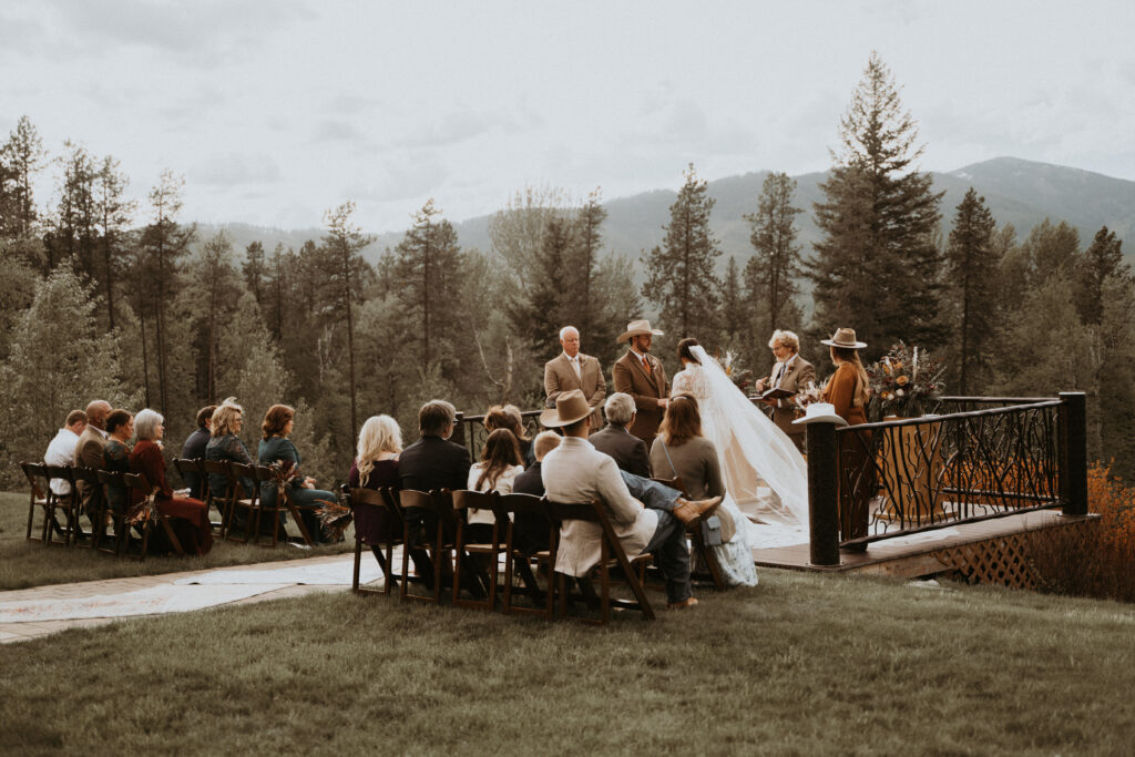 guests at the intimate ceremony
