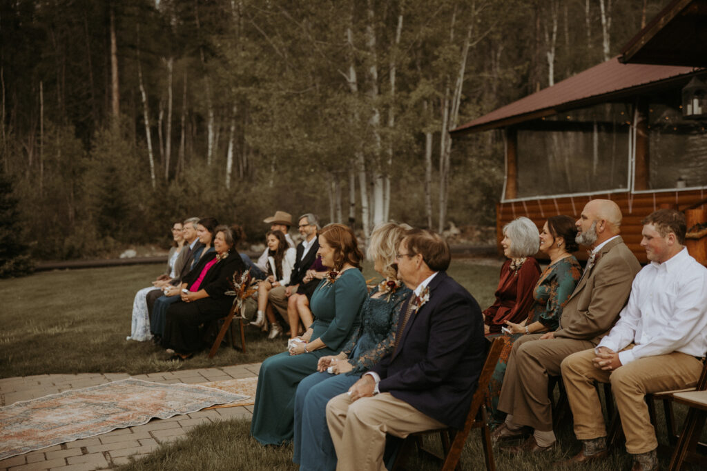 guests emotional during the ceremony