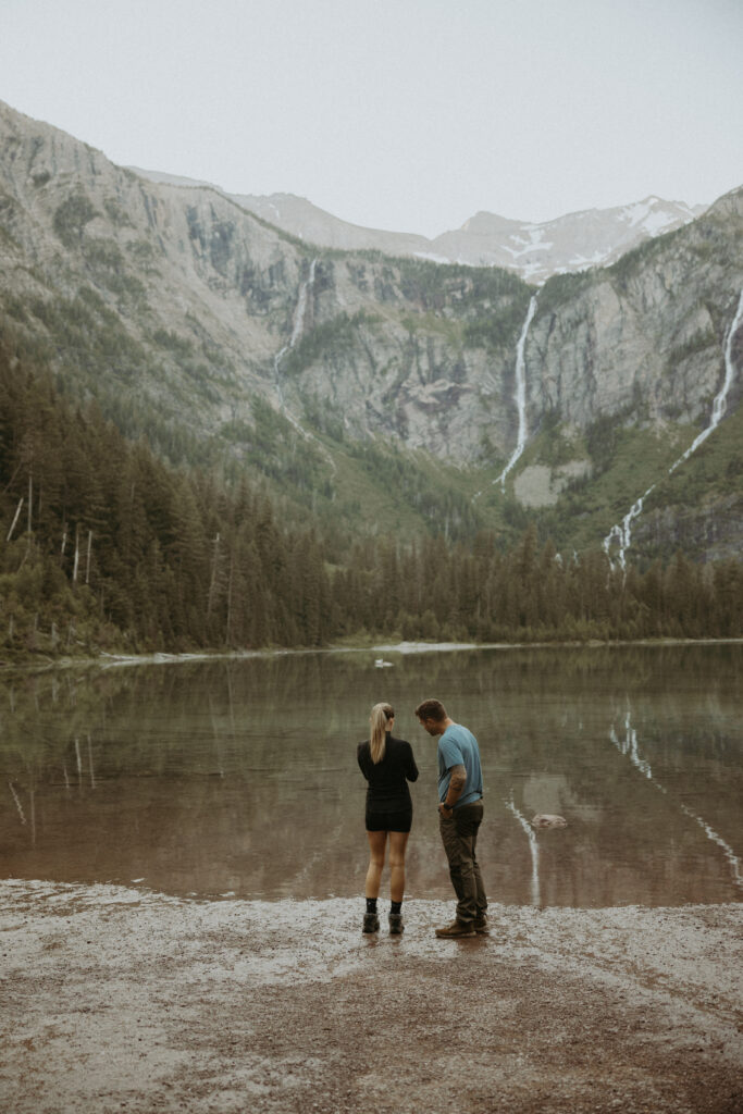 cute couple at their dream adventurous proposal