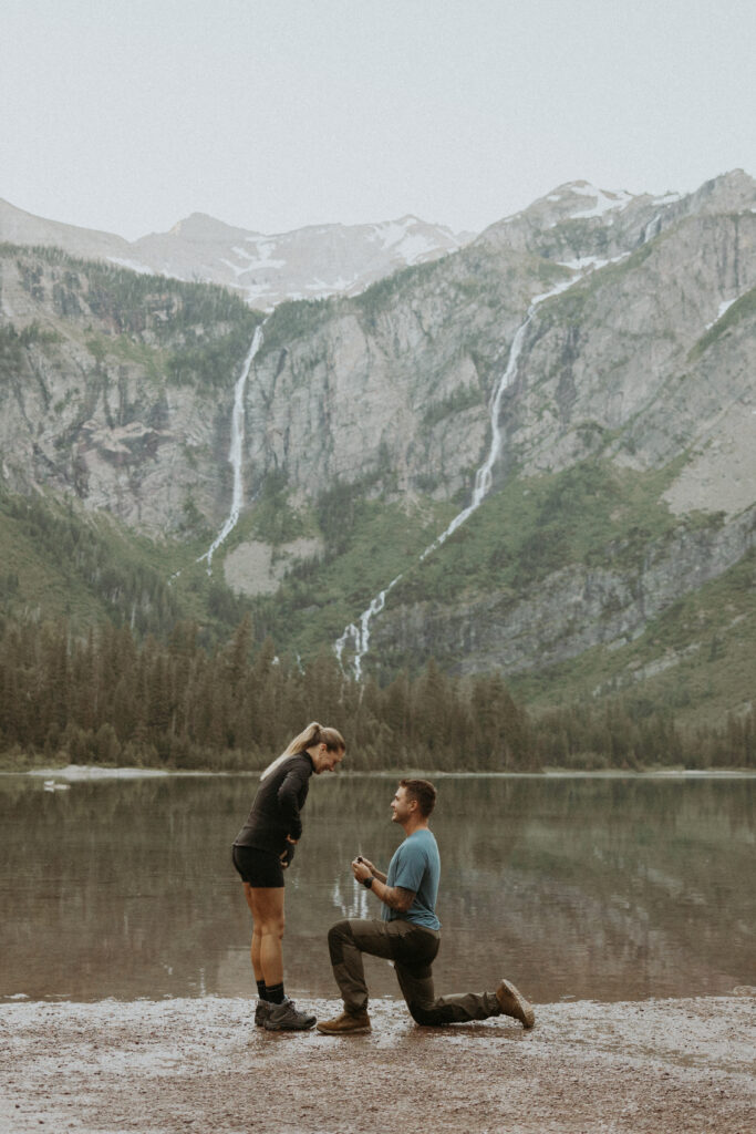 A Sunrise Surprise: Michaella & Jesse’s Avalanche Lake Proposal