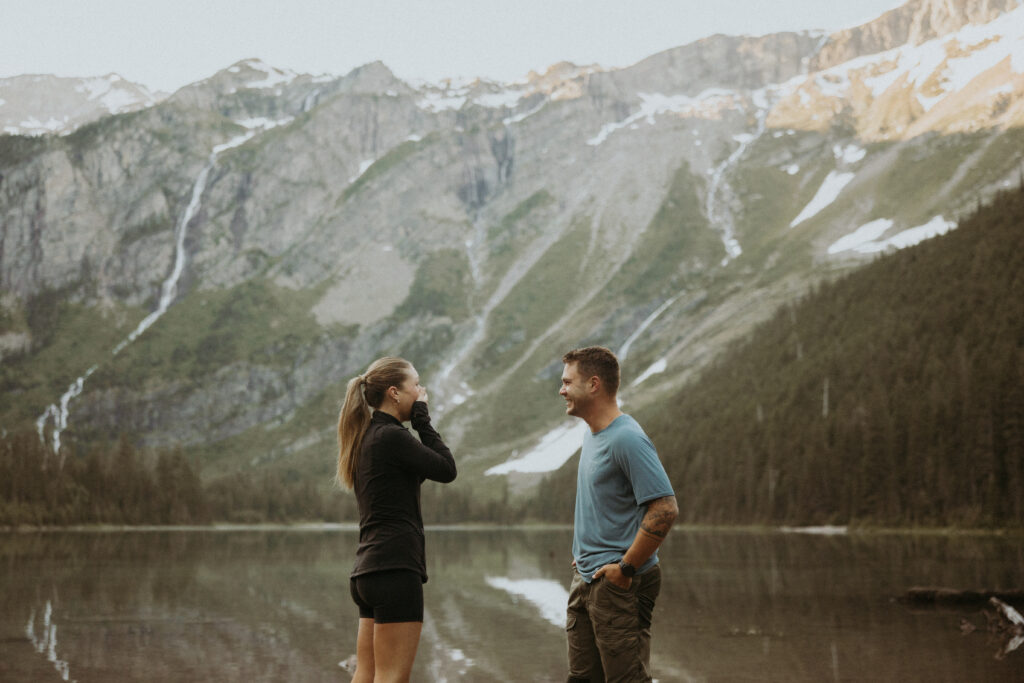 couple emotional at their proposal