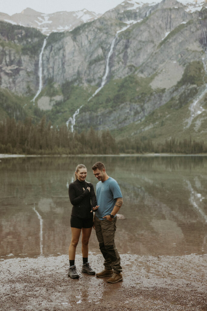 happy couple after their proposal
