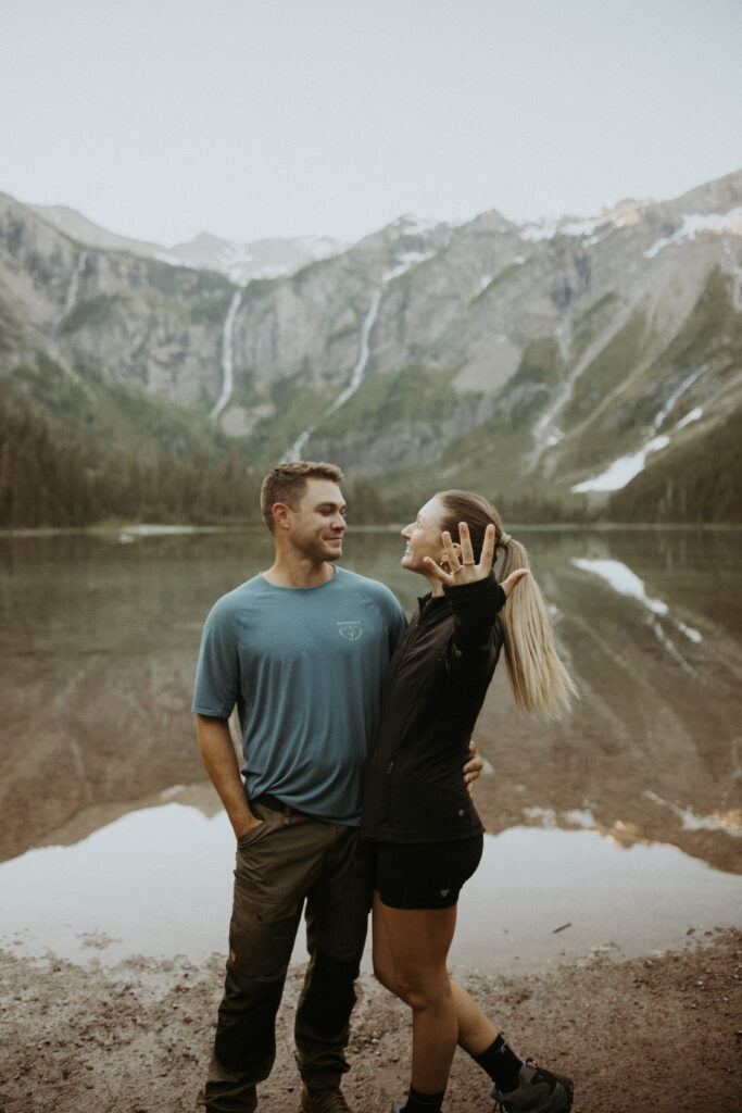 A Sunrise Surprise: Michaella & Jesse’s Avalanche Lake Proposal