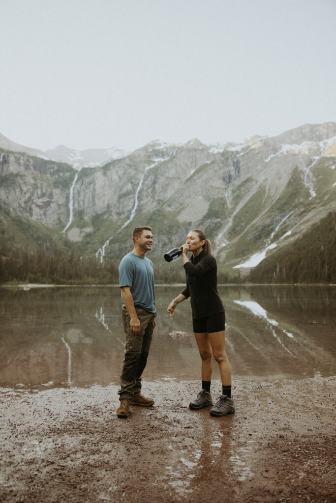 A Sunrise Surprise: Michaella & Jesse’s Avalanche Lake Proposal