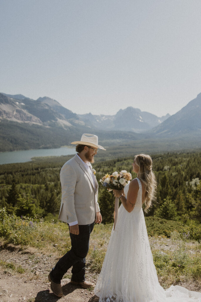 Bailey & Jason’s Western Chic East Glacier Elopement