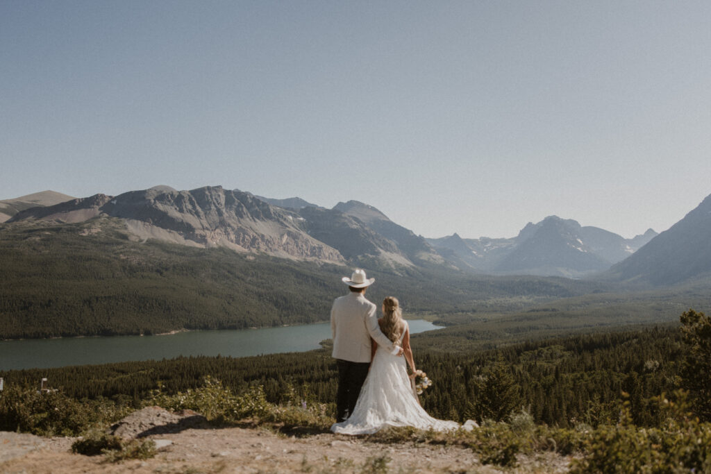 Bailey & Jason’s Western Chic East Glacier Elopement