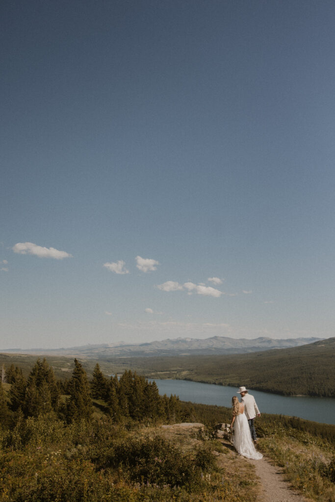 Bailey & Jason’s Western Chic East Glacier Elopement
