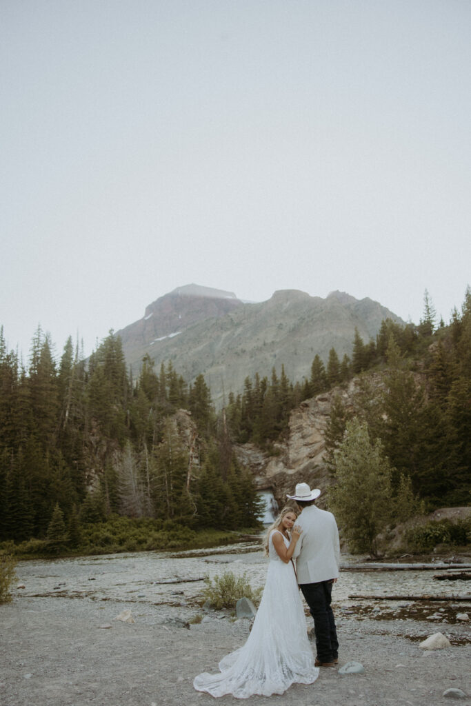 Bailey & Jason’s Western Chic East Glacier Elopement