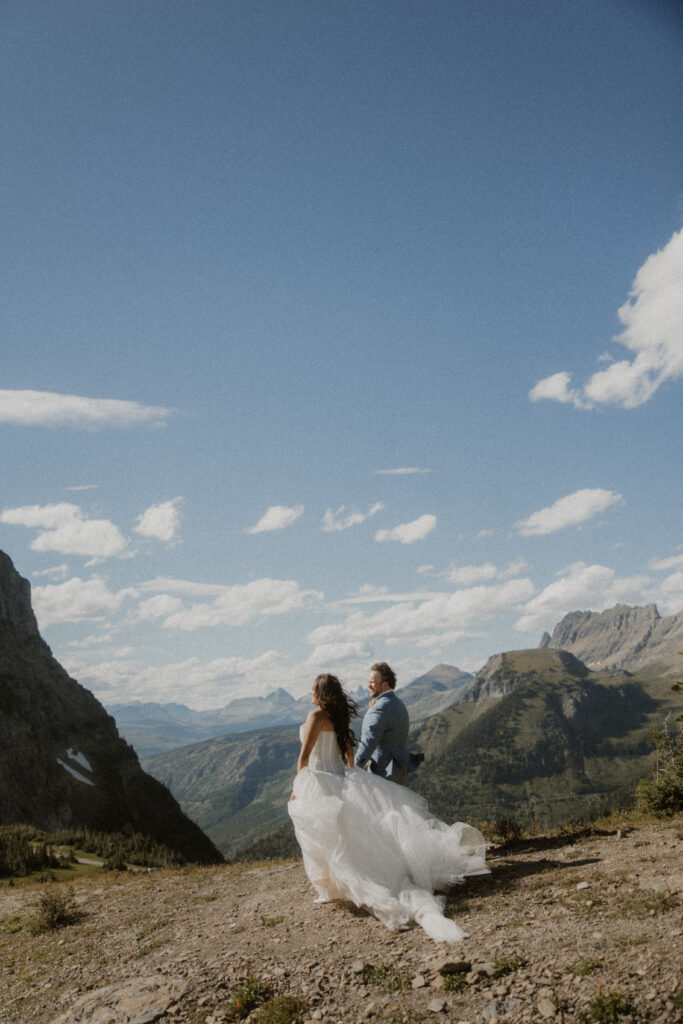 stunning picture of the bride and groom