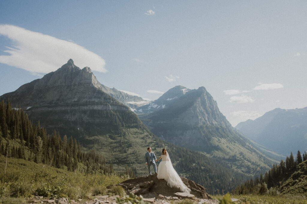 How to Plan the Perfect Summer Glacier Park Elopement (When You’re Inviting Guests Too)