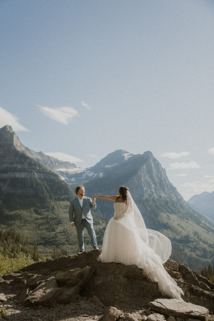 How to Plan the Perfect Summer Glacier Park Elopement (When You’re Inviting Guests Too)