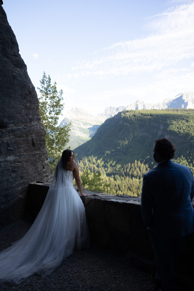 Cute couples, smiling at each other
