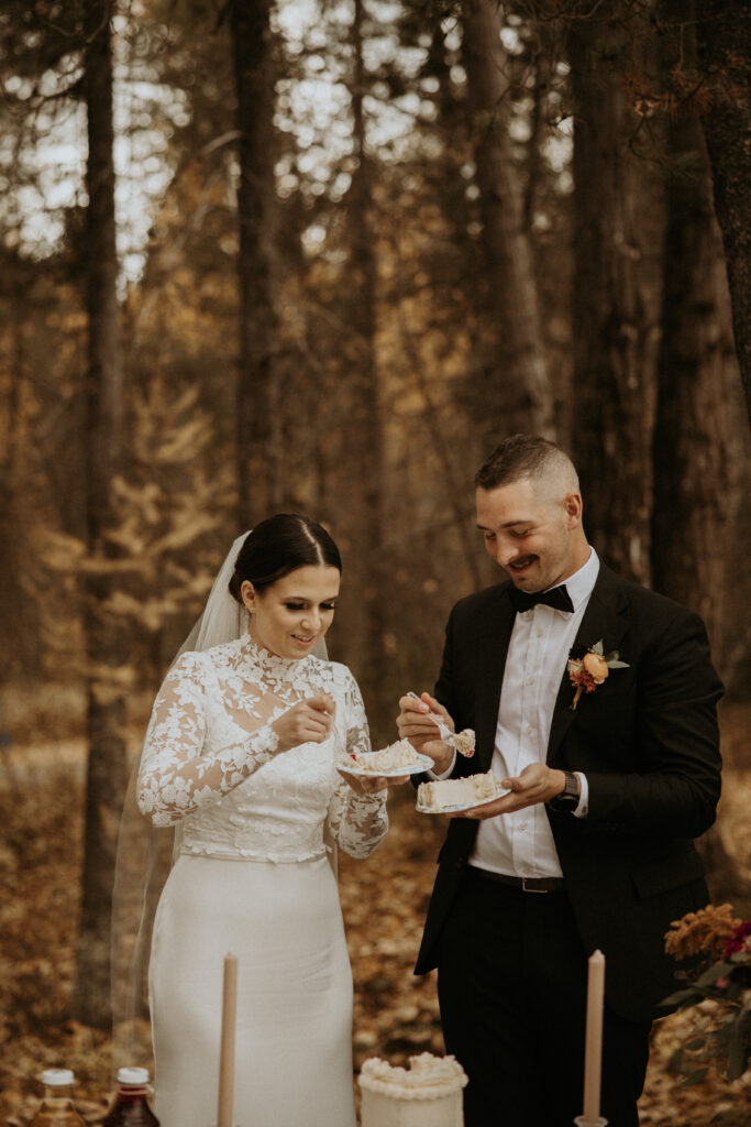 Happy couple after their ceremony