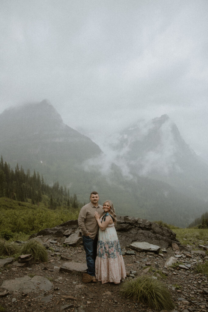 cute couple at their dream engagement photos