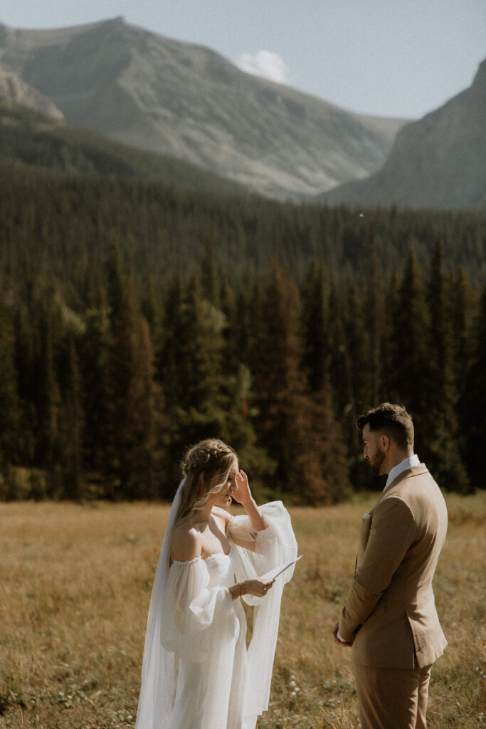 Golden hour bridal portraits