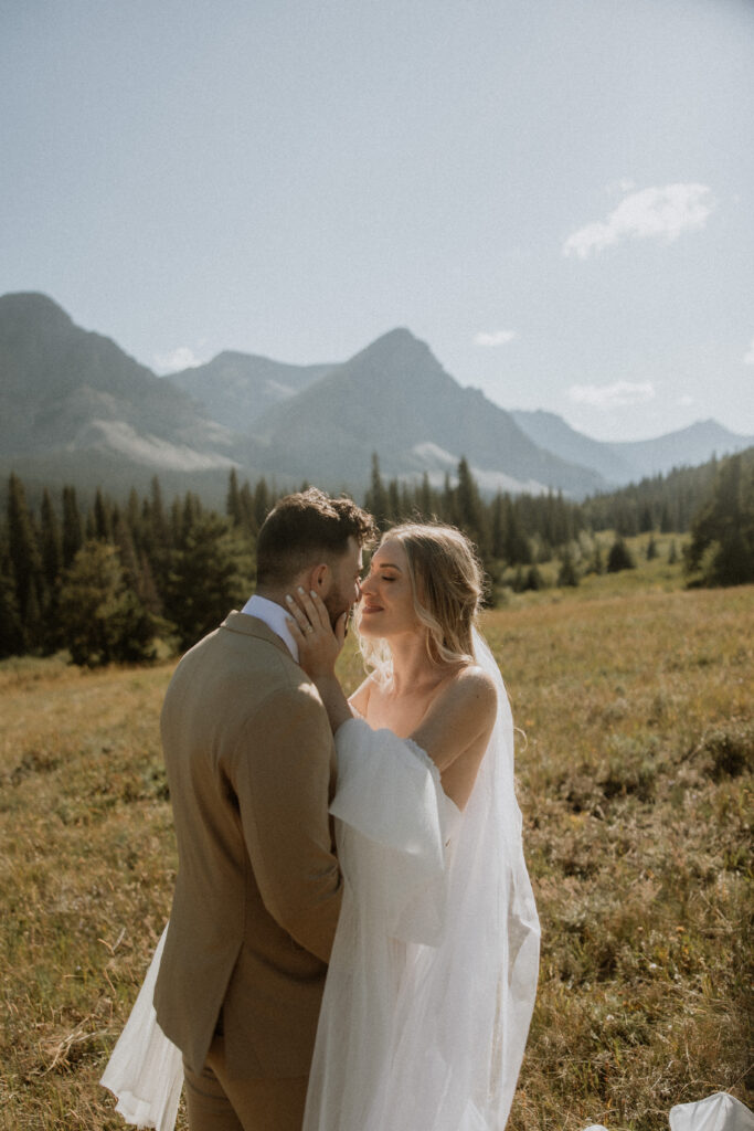Golden hour bridal session