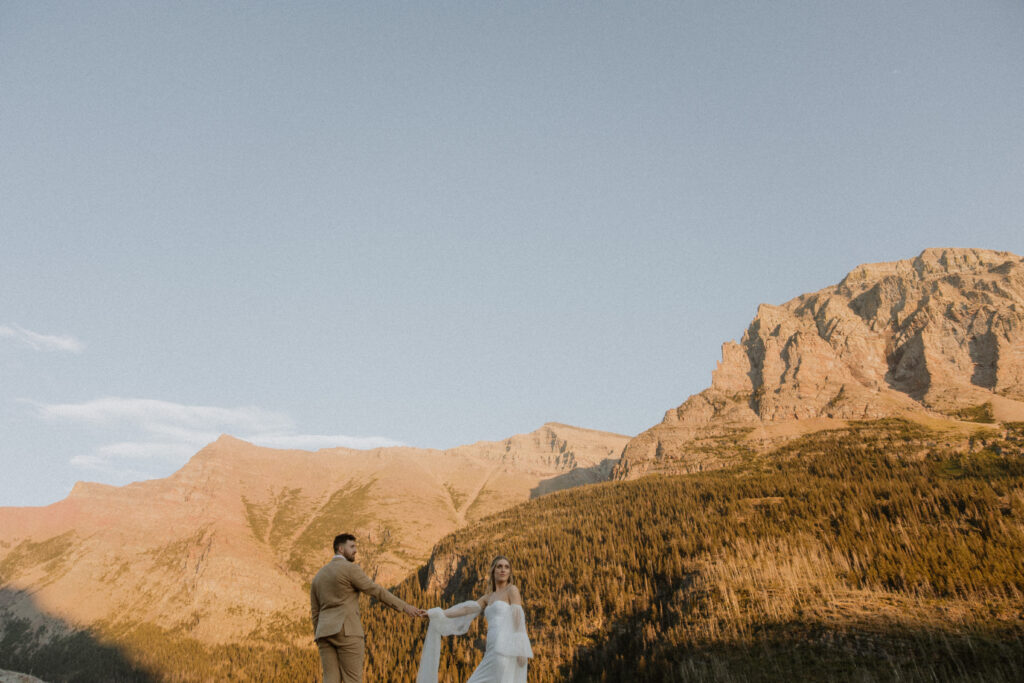 Stunning golden hour couple session