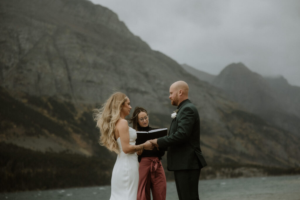 Hope & TJ’s Moody & Intimate Glacier National Park Elopement