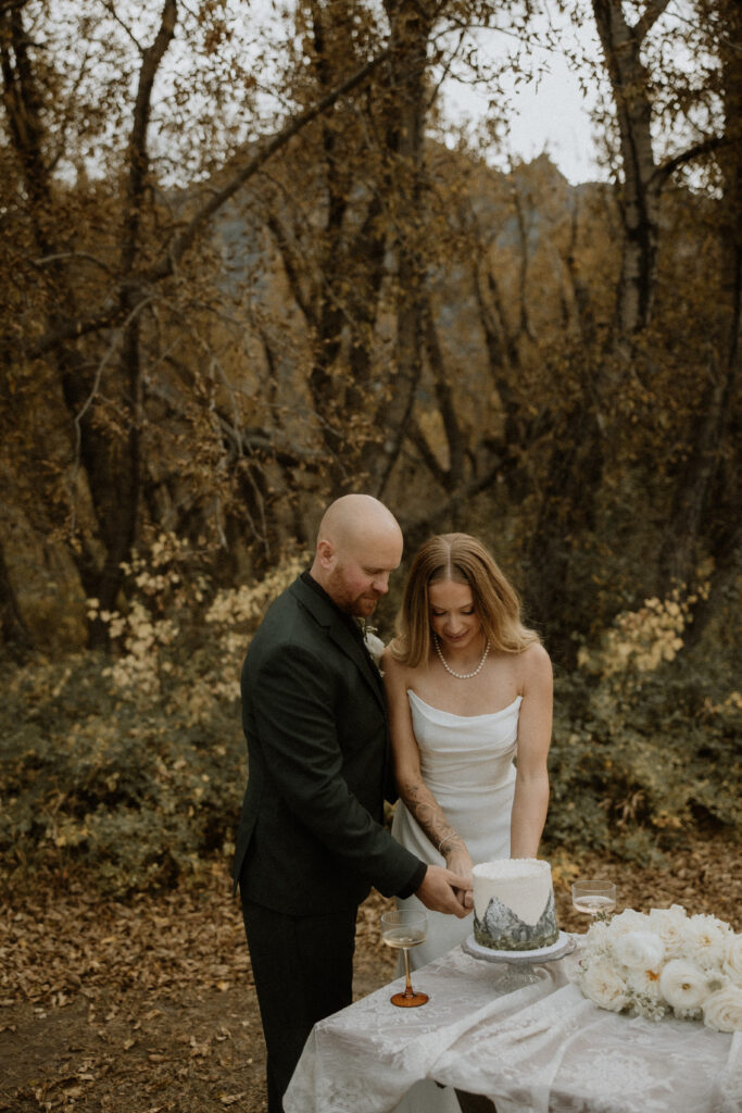 Hope & TJ’s Moody & Intimate Glacier National Park Elopement