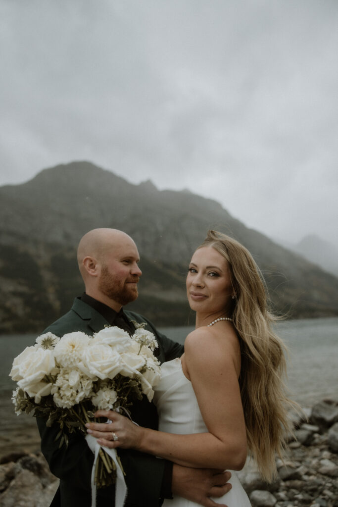 Hope & TJ’s Moody & Intimate Glacier National Park Elopement