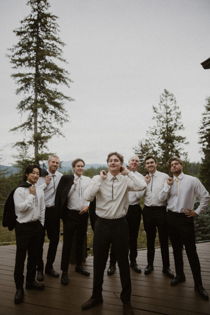picture of the groom and his friends