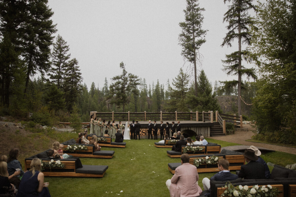 stunning intimate wedding ceremony in montana
