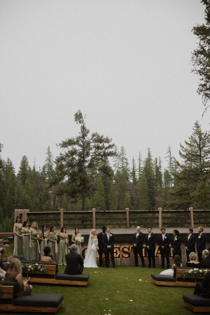 intimate wedding ceremony in montana