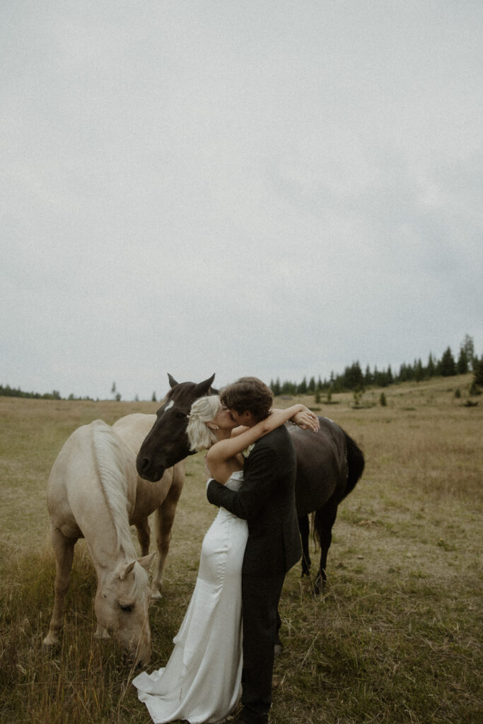 Lauren & Vince’s Intimate Whitefish Montana Wedding at The Homestead