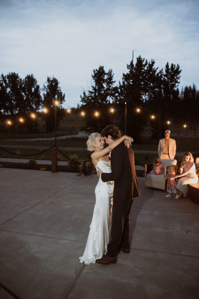 newlyweds first dance at their reception