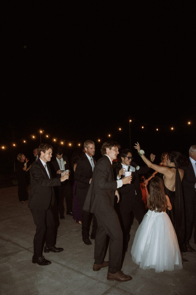 fun wedding reception party