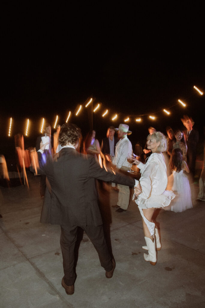 lively wedding reception in montana