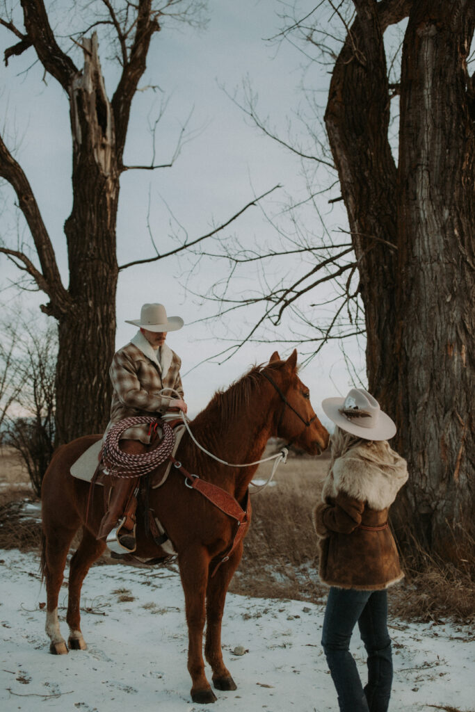 newly engaged couple at their dream engagement photos