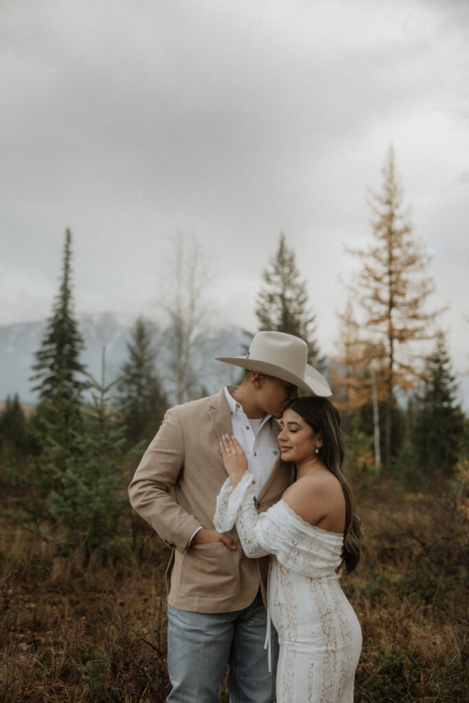 fall bridal session in montana